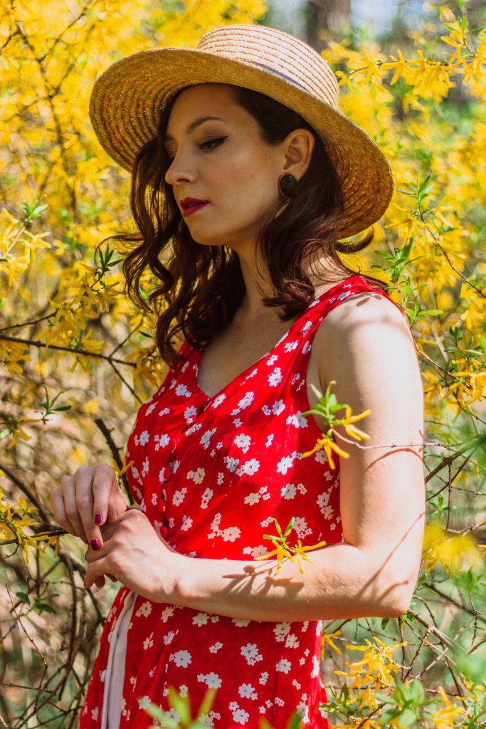 Red_Floral_Summer_Dress_Straw_Hat_Rochie_cu_Flori